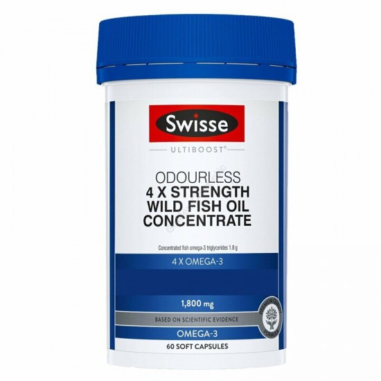 Swisse 4倍濃度濃縮野生魚油膠囊60粒